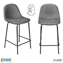 KIT 2 Banquetas Tânia PU Baixa 65cm até o Assento Várias Cores - Rivatti
