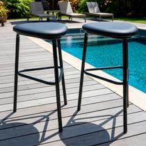 Kit 2 Banquetas Triangulares Metal Estilo Industrial Bar Gourmet