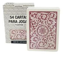 Kit 2 Baralho Poker Truco Plastico 54 Cartas Naipe Grande Kit 2 Baralho Poker Truco Plastico 54 Cartas Naipe Grande