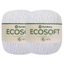 Kit 2 Barbante Ecosoft Euroroma Extra Macio nº6 - 452m/422g