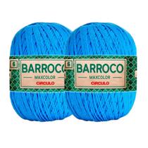 Kit 2 Barbante Linha Barroco Maxcolor FIO 6 Circulo 200g/226m