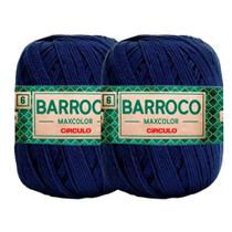 Kit 2 Barbante Linha Barroco Maxcolor FIO 6 Circulo 200g/226m