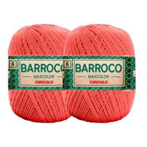 Kit 2 Barbante Linha Barroco Maxcolor FIO 6 Circulo 200g/226m