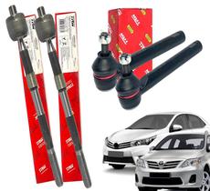 Kit 2 Barra Articulação Axial + 2 Ponteiras de Direção Corolla 2009 a 2019 TRW