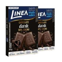 Kit 2 Barra Chocolate Linea Diet Sem Açúcar Dark 50% Cacau 30g Kit 2 Barra Chocolate Linea Diet Sem Açúcar Dark 50% Cacau 30g