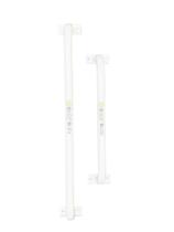 Kit 2 Barra de Apoio Segurança Para Banheiro Corredor Cuidado Idosos Deficientes 40/60cm Aço