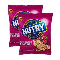 Kit 2 Barra de Cereais Nutry Frutas Vermelhas e Cookies com 3 Unidades Kit 2 Barra de Cereais Nutry Frutas Vermelhas e Cookies com 3 Unidades