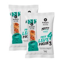 Kit 2 Barra de Cereais Pinati Nuts Coco Leve 4 Pague 3 com 4 unidades de 30g cada