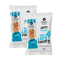 Kit 2 Barra de Cereais Pinati Nuts Original Leve 4 Pague 3 com 4 unidades de 30g cada Kit 2 Barra de Cereais Pinati Nuts Original Leve 4 Pague 3 com 4 unidades de 30g cada