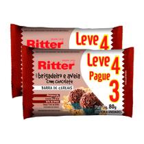 Kit 2 Barra de Cereais Ritter Brigadeiro e Aveia com Chocolate Leve 4 Pague 3 com 4 unidades de 20g cada
