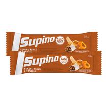 Kit 2 Barra de Frutas Supino Zero Banana, Nozes e Damasco com 24g