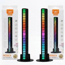 KIT 2 Barra De Led Rítmica Rgb Sensor De Som Altomex Al-2911 KIT 2 Barra De Led Rítmica Rgb Sensor De Som Altomex Al-2911