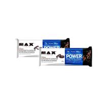 Kit 2 Barra de Proteína Max Titanium Power Protein Bar Sabor Cookies 41g