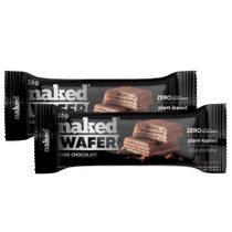 Kit 2 Barra de Proteína Naked Wafer Sabor Dark Chocolate com 3,4g de Proteína 26g