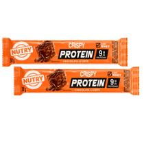 Kit 2 Barra de Proteína Nutry Crispy Protein com 9g de Proteínas Sabor Chocolate ao Leite 30g Kit 2 Barra de Proteína Nutry Crispy Protein com 9g de Proteínas Sabor Chocolate ao Leite 30g