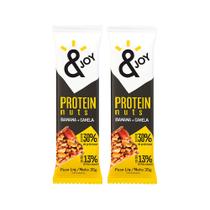 Kit 2 Barra de Proteína Protein Nuts &Joy Banana e Canela com 35g
