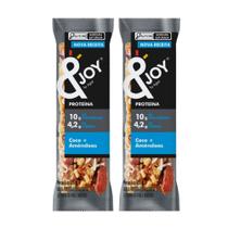 Kit 2 Barra de Proteína Protein Nuts &Joy Coco e Amêndoas com 35g