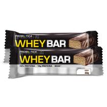 Kit 2 Barra de Proteína Whey Bar High Protein Probiótica Coco com 40g