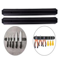 Kit 2 Barra Magnética Imã Suporte Facas Ferramentas 32cm