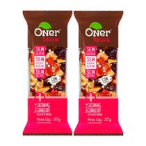 Kit 2 Barra Oner Sem Igual Castanhas e Cranberry 27g