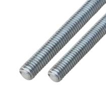 Kit 2 Barra Roscada 1/2 Polegada x 1 Metro Aço Carbono Zincada Serralheria Obras Telhas Coluna ZBR