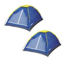 Kit 2 Barracas para Acampamento de 2 Lugares Tipo Iglu - MOR