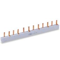 Kit 2 Barramento Pente Bifásico Disjuntor Din 2 Fases 80a
