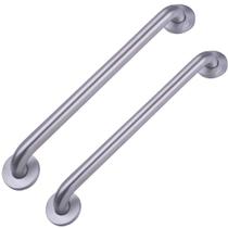 Kit 2 Barras De Apoio 60cm Inox 304 Fosco Para Banheiro