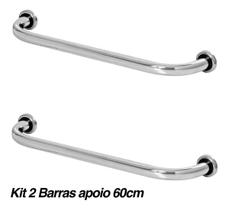 Kit 2 Barras De Apoio De Idoso Para Banheiro 60cm