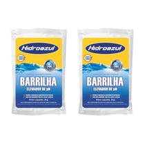 Kit 2 Barrilha Elevador De Ph Para Piscina Hidroazul 2 Kg