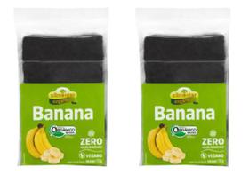 Kit 2 barrinha de banana sem adição de açúcar orgânica alimentar 150 g