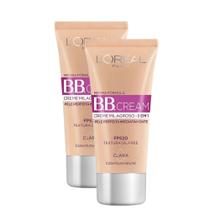 Kit 2 Base BB Cream L'Oréal Paris Dermo Expertise Cor Clara FPS 20 30ml