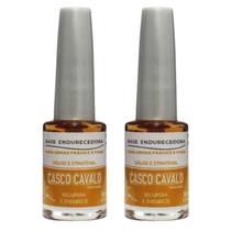 Kit 2 Base Endurecedora Casco Cavalo 8Ml - Trop Care