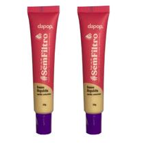 Kit 2 Base Líquida Sem Filtro 25G Cor 2 - Dapop Kit 2 Base Líquida Sem Filtro 25G Cor 2 - Dapop