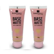 Kit 2 Base Matte Cor 02 Bege Claro 35gr - Ramona Make Up