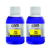 Kit 2 Base Para Unhas Top Coat 100Ml - Cora