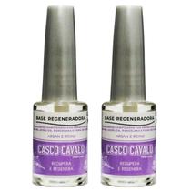 Kit 2 Base Regeneradora Casco Cavalo 8Ml - Trop Care