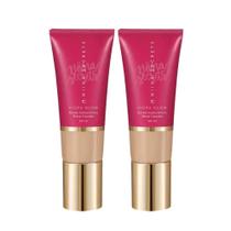 Kit 2 Bases Líquida Cor 13 Niina Secrets Hidra Glow Eudora Média Cobertura 30ml