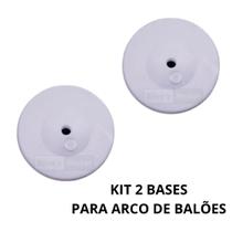 Kit 2 Bases Ocas Suporte Arco Coluna Tela De Balões Bexigas - SILVAS MARKET