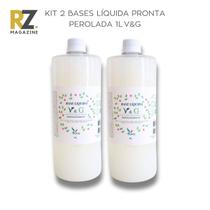 Kit 2 Bases Sabonete Líquido Pronta Hipoalergênica Perolada para Sabonete e Shampoo Quimiz VG 1 Litro