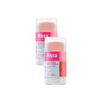 Kit 2 Bastão Facial Ricca Magic Stick Argila Vermelha