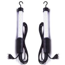 Kit 2 Bastão Luz 24 Led Plug Bivolt AC Pendente Automotivo Garagem Oficina Mecânica Carro Caminhão Camping Barco Pesca Kit 2 Bastão Luz 24 Led Plug Bivolt AC Pendente Automotivo Garagem Oficina Mecânica Carro Caminhão Camping Barco Pesca