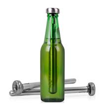 Kit 2 Bastão Resfriador Aço Inox Cerveja Gelada Garrafa Refrigerante