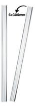 Kit 2 Bastões Agitadores 6x300mm Vidro Maciço Ponta Lapidada Kit 2 Bastões Agitadores 6x300mm Vidro Maciço Ponta Lapidada