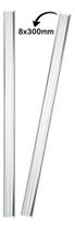 Kit 2 Bastões Agitadores 8x300mm Vidro Maciço Ponta Lapidada Kit 2 Bastões Agitadores 8x300mm Vidro Maciço Ponta Lapidada