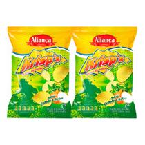 Kit 2 Batata Aliança Krisps Ondulada Cebola e Salsa 50g Kit 2 Batata Aliança Krisps Ondulada Cebola e Salsa 50g