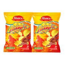 Kit 2 Batata Aliança Krisps Ondulada Churrasco 50g