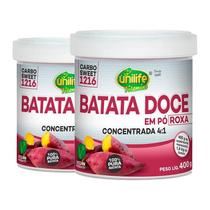 Kit 2 Batata Doce Roxa Em Pó 100% Pura 400G Unilife Kit 2 Batata Doce Roxa Em Pó 100% Pura 400G Unilife