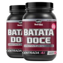 Kit 2 Batata Doce Roxa Farinha Concentrada 4:1 100% Pura Unilife 1kg