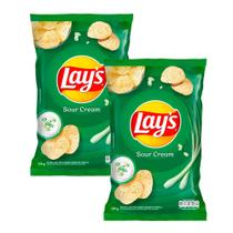 Kit 2 Batata Lays Sour Cream com 135g